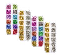 NOLITOY Nail Studs Multi Metallic Cone Rivets for Halloween Manicure Decorations Punk Nail Art Metal Accessories for DIY Salon Party