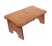 NOLITOY Natural Bamboo Bathroom Stool for Adults and Multifunctional Squatting Footrest and Toilet Step Stool Smooth Polished Surface for Bathroom Use