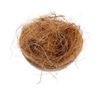 NOLITOY Natural Coconut Shell Bird Nest for Cage Parrots Breeding House Hanging Bird House Pendant Suitable for Budgerigar Cockatiel Finch Parakeet Cage Accessories with Coconut Nest