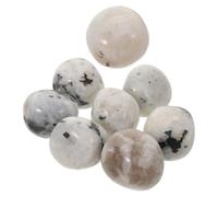 NOLITOY Natural Polished Tumbled Crystal Diffuser Stones 2-3cm 100g Bulk White Moonstone Aromatherapy Rocks for Home Decor and Meditation
