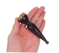 NOLITOY Natural Sandalwood Eye Massager Pen with Lotus Pod Head Aromatic Facial Roller for Self Massage Portable Wooden Eye Balm Stick for Acupressure and Fine Line Care