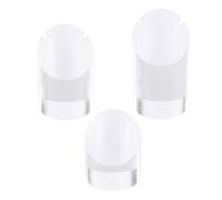 NOLITOY Necklace Organizing Necklaces Acrylic Two Slots Stand Display 3pcs and Pendant Chain Holder Jewelry Display Protection for Craft Fairs