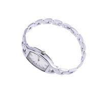 NOLITOY Noble Simple Quartz Watch for Lady Elegant Wristwatch Silver Band and White Faced Design for Business Occasions and Daily Wear
