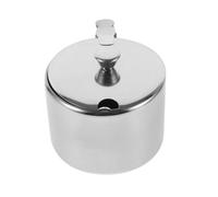 NOLITOY Non-magnetic Stainless Steel Condiment Storage Container with Spoon Compact Multi-purpose Sugar Jar Kitchen Seasoning Holder for Countertop and Cabinet Organization