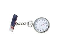 NOLITOY Nurse Pocket Watch Fob Hanging Nurse Watch 24-Hour Digital Display Dial Practical Clip-on Keyring for Women and Medical Staff