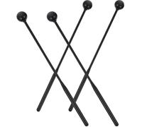 NOLITOY of Black Rubber Percussion Mallets Practical and Safe to Use 2 Pairs for Xylophone and Marimba Suitable for Professionals and Beginners Suitable for