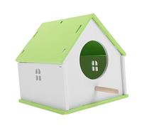NOLITOY Outdoor Decorative Bird House for Parrots Weather Resistant Lightweight Birds Hut with Space and Trough Stand Durable Garden and Balcony Nesting Medium