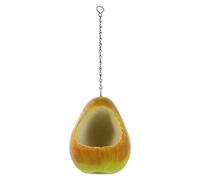 NOLITOY Outdoor Pear-shaped Hanging Bird Feeder Weatherproof Multi-function Garden Feeding Bowl for Backyard Terrace with Secure Suspension and Large Capacity for Wild Birds