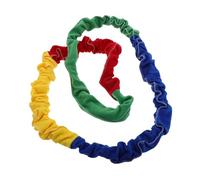 NOLITOY Outdoor Stretchy Band Exercise Equipment for School PE Elastic Rainbow Rope for Team Building and Group Activities Motor Skill Development Circumference