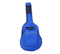 NOLITOY Oxford Cloth Acoustic Guitar Bag Double Strap Backpack with Front Pocket Breathable Padded Back for Folk and Classical Guitars Blue