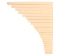 NOLITOY Pan Flute Traditional Wind Instrument 22-Pipe G Major Handcrafted Ivory White for Left and Right-Handed Players Suitable for Meditation and Concerts