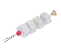 NOLITOY Parrot Beak Grinding Stone Chew with Flower String for Chinchilla Squirrel Small Animals Pet Teeth Grinding and Gnawing Accessory