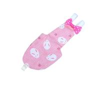 NOLITOY Parrot Flight Suit Bird Diaper with Pink Rabbit Print Soft Cotton Adjustable Strap Lightweight and Breathable Clothes for Parrots Xs Reusable Bird Clothes Supplies