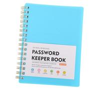 NOLITOY Password Book with Alphabetical Tabs Spiral Binding Password Keeper Notebook for Seniors Smooth Bleed-resistant Paper for Website Logins and Personal Notes Sky Blue