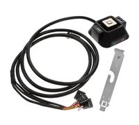 NOLITOY Pc Power Button Extension with Dual Usb and Ports, External Desktop Computer Case Motherboard Switch Cable for Remote Power On/off Control, Black, Compatible with Atx Pc Cases