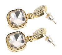 NOLITOY Pearl Bow Earrings Clip-on Small Bow Jewelry with Rhinestone Crystal for Women and Teenage Girls Wedding Party Accessories