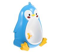 NOLITOY Penguin Urinal Wall Mounted Potty Trainer for Boys with Large Capacity Rotating Water Wheel Cartoon Design Easy to Clean Bathroom Training Aid