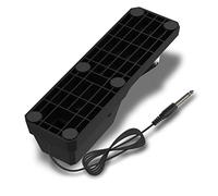 NOLITOY Piano Sustain Pedal for Electric Piano round Plug Foot Controller for Keyboard Use Metal Construction Polarity Reversal Option Portable Accessory