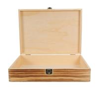NOLITOY Pine Wooden Cassette Tape Storage Box with Hinged Lid, Space-saving Design, Vintage Elegance, Holds 36 Music Cassette Tapes, for Bookcase or Tabletop Use