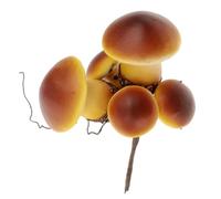 NOLITOY Plastic Mushroom Garden Stake Decorative Insert for Outdoor Lawn and Succulent Pot Creative Ornament with Unique Design for Flower Beds and Landscape Art