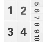 NOLITOY Plastic Number Tags 1-10 for Banquets Office and Cafe Table Number Display 10Pcs