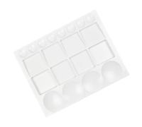 NOLITOY Plastic Paint Mixing Tray Watercolor Palette with Multiple Wells Easy-clean Rectangular Pigment Mixer for Artists and Professionals Practical Watercolor Paint Palette for