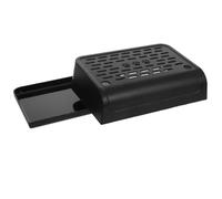 NOLITOY Plastic Small Cat Litter Ramp with Elevated Litter Tray Step for Indoor Small and Elderly Cats with Foot Pedal