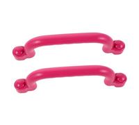NOLITOY Playground Safety Handles Plastic Non Slip Ergonomic Grip for Climbing Frame Playhouse Indoor Outdoor Playset Pink