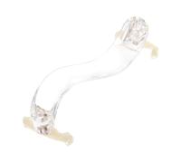 NOLITOY Portable Acrylic Violin Shoulder Rest with White Latex Pad, Support Violin and Reduce Back Pressure, Simple and Beautiful Design for Comfortable Playing