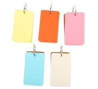 NOLITOY Portable Blank Flashcards with Binder Ring DIY Memo Cards for Writing Organizing and Learning Easy Carry Notepad for Travel Diaries Creative Writing and English Study