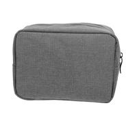 NOLITOY Portable Cable Organizer Bag for Travel Electronics Small Grey Oxford Cloth Tech Accessory Case with Zipper Earphone and USB Storage Pouch for Outdoor Trips and Business Use