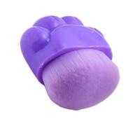NOLITOY Portable Cat Paw Shape Powder Brush for Smooth Application with Artificial Fiber and Plastic Material, Easy to Use Blush Brush for Travel Makeup and Foundation Application