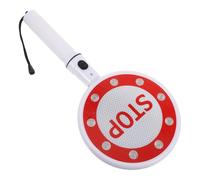 NOLITOY Portable Double-Sided LED Baton Handheld Sign for Road Safety and Parking Management with Flashing Warning Light, Battery Not Included