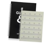 NOLITOY Portable Guitar Music Notebook for Beginners with Coil Design and Tear-off Pages, Lightweight Paper and Pp Material, for Outdoor Practice and Can be Put into Backpack