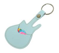 NOLITOY Portable Guitar Pick Case with Acoustic and Folk Guitar Picks Compact Storage Bag for Electric Bass Ukulele Practical Carrying Plectrum Organizer for Musicians and Random Color