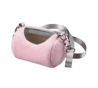 NOLITOY Portable Hamster PET Carrier Velvet round PET Bag for Camping Travel with Adjustable Straps Extendable Strap Buckle 12X7X7Cm