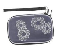 NOLITOY Portable Hard Drive Case Protective EVA Box with Patterned Design Drop-resistant Storage Pouch with Mesh Pocket for External Hard Drives Power Banks and Accessories Organizer for