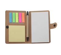 NOLITOY Portable Kraft Paper Notepad with Adhesive Backing, Convenient and Practical Sticky Memo Pads for Desk Surfaces and Blackboards, Creative Delicate Design for Teachers and Students