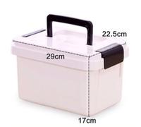 NOLITOY Portable Medicine Storage Box Plastic Medicine Case Multi-Layer Design for Home Hospital Use for Emergency Organization