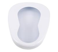 NOLITOY Portable Metal Bedpan for Elderly and Bedridden Patients, Spill-Proof Bed Pan for Men and Women, Lightweight Nursing Potty for Home and Hospital Use