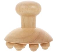 NOLITOY Portable Multi-Function Wooden Guasha Roller for Acupoint Massage Ergonomic Handheld Body Scraping Tool for Neck Shoulders Legs and Back Home Instrument for Lymphatic and Muscle