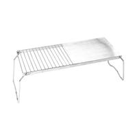 NOLITOY Portable Outdoor Barbecue Grill Stainless Steel Folding Design with Good Stability for Camping and Outing Barbecue Activities, Sturdy Multi-purpose Bbq Cooking Rack