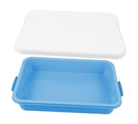 NOLITOY Portable Plastic Sandbox with Lid Break Resistant Sand Tray Storage Box for Small Organizer for Outdoor Play Beach and Backyard Activities Versatile Craft and Art Supply Container