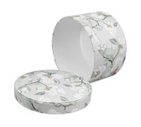 NOLITOY Portable round Pu Flower Box Light Green with Lid, Elegant Bouquet Packaging Box for Wrapping Jewelry and Candles, for Valentine's Day and Mother's Day Presents