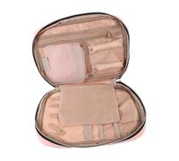 NOLITOY Portable Travel Jewelry Organizer Jewelry Storage Case with Zipper Partition Design for Necklaces Bracelets Lightweight and Secure for Women