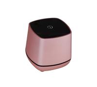 NOLITOY Portable USB Desktop Speaker Rose Gold Mini Wired Bass Sound Compact Stereo for Laptop Home Office with Volume Control