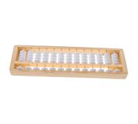 NOLITOY Portable Wooden Abacus for Students Arithmetic Counting Tool Educational Math for Early Learning and Mental Calculation Practice Random Color