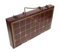 NOLITOY Portable Wooden Chinese Xiangqi Set with Storage Box Natural Wood Material Travel Chess Kit for Adults and Beginners Traditional Interactive Game for Family and Players