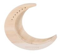 NOLITOY Portable Wooden Lyre Harp for Beginners with 7-string Moon Shape and Metal Strings, Creative Musical Instrument Featuring Melodious and Bright Sounds, for Music Lovers