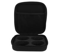 NOLITOY Portable Yoyo Organizer Small Storage Box 7.47x7.47x2.36in Lightweight Black Cloth Eva Multi-Slots Handle Strap Fits Well in Backpack for Traveling to A Competition